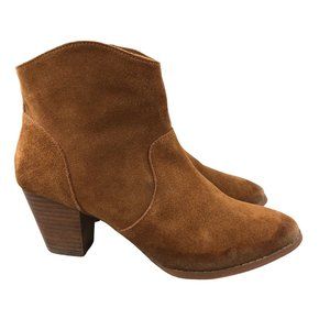Urban Outfitters Women's Size 9 Westie Brown Suede Block Heel Ankle Boots
